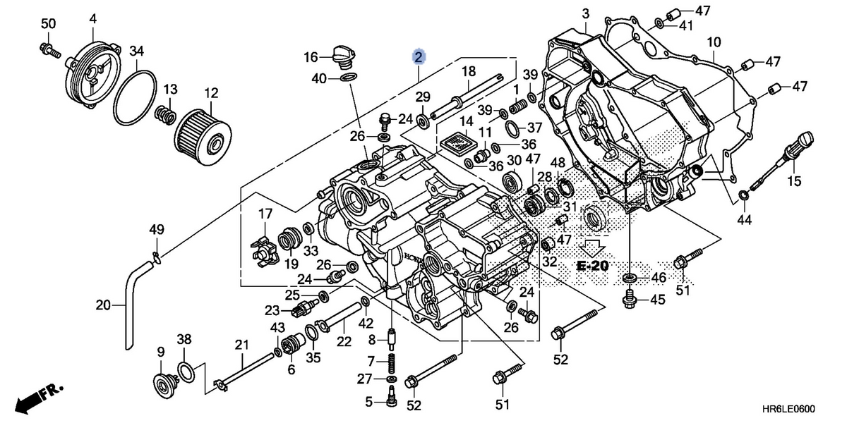 Honda OEM part 11300-HR6-B00