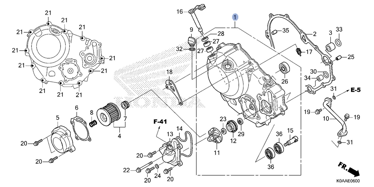 Honda OEM part 11300-K0A-EB0