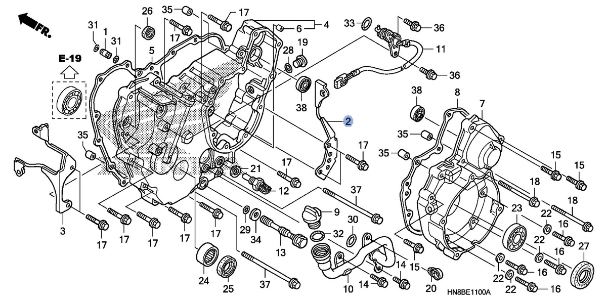 Honda OEM part 11312-HN8-000