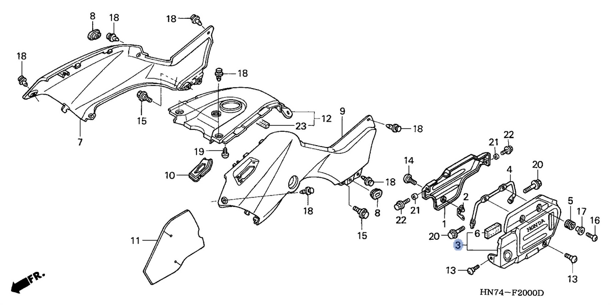 Honda OEM part 11320-HN7-000ZA