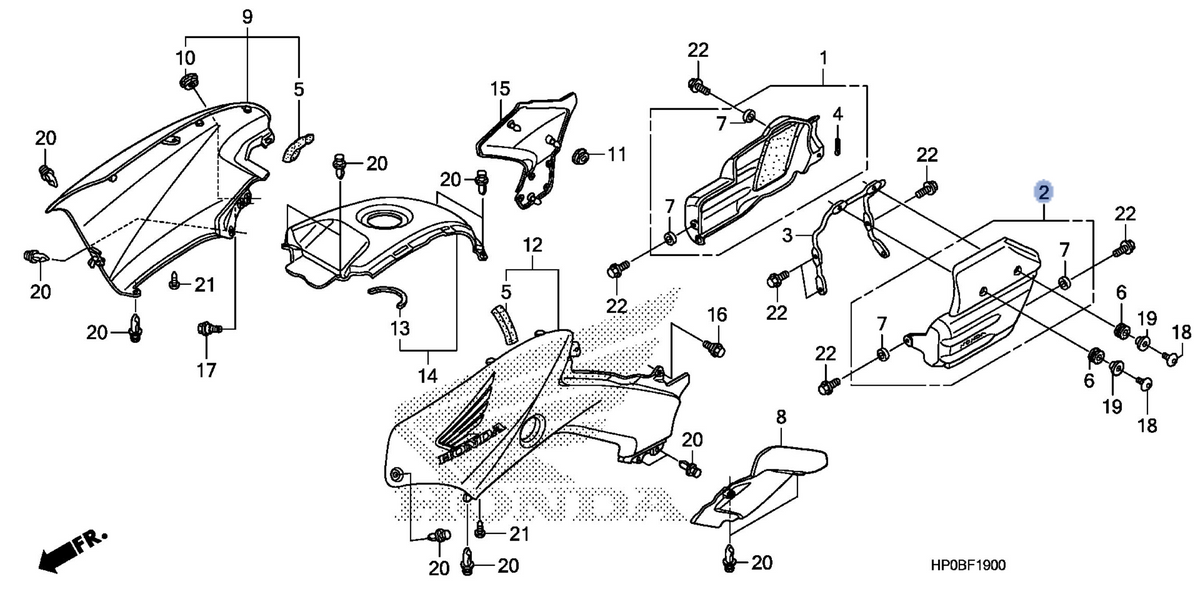 Honda OEM part 11320-HP0-A50ZA