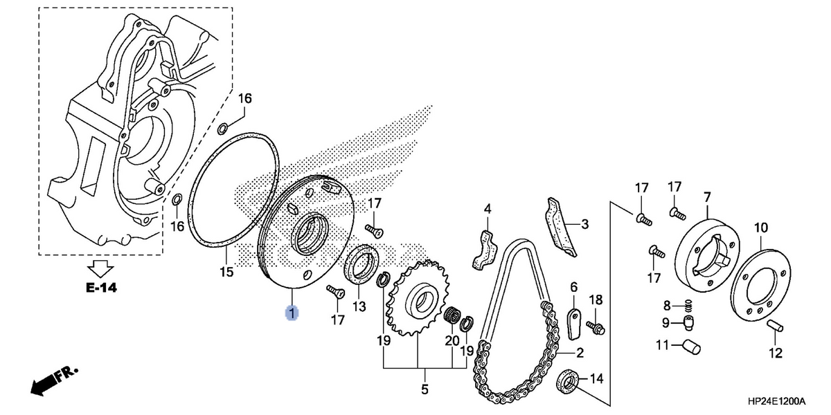 Honda OEM part 11321-179-710