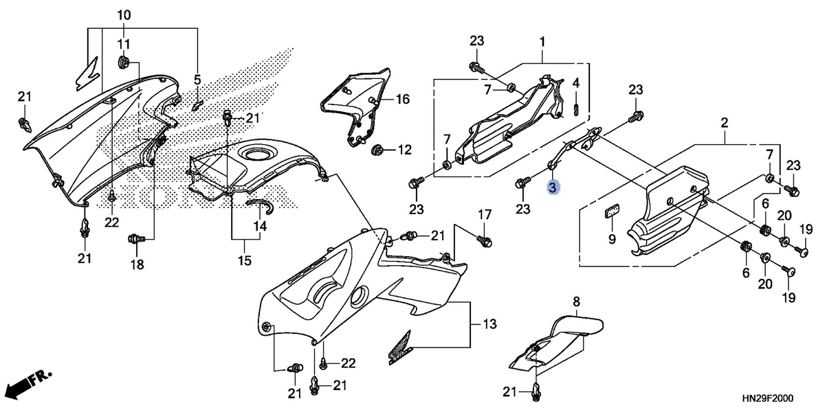 Honda OEM part 11321-HN2-A60
