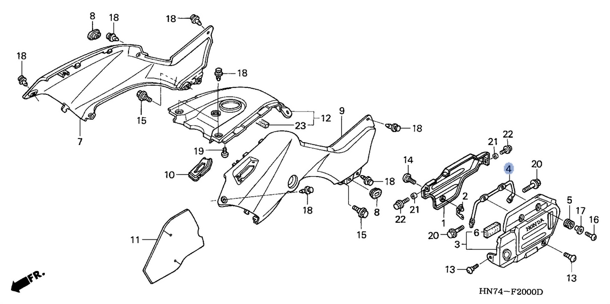 Honda OEM part 11321-HN7-000