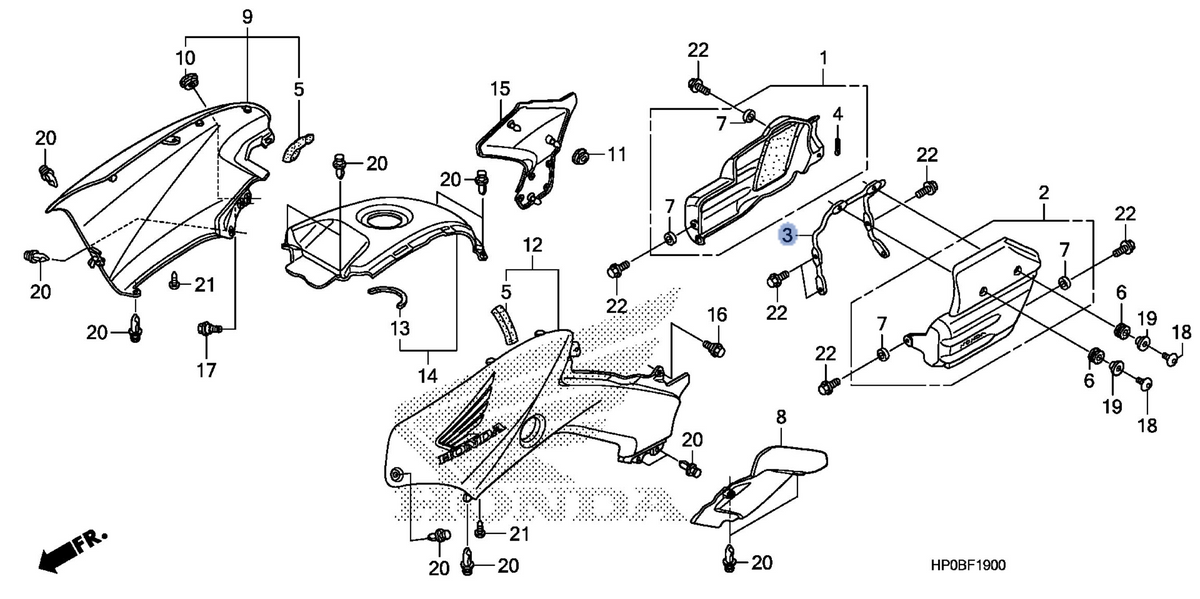 Honda OEM part 11321-HP0-A00