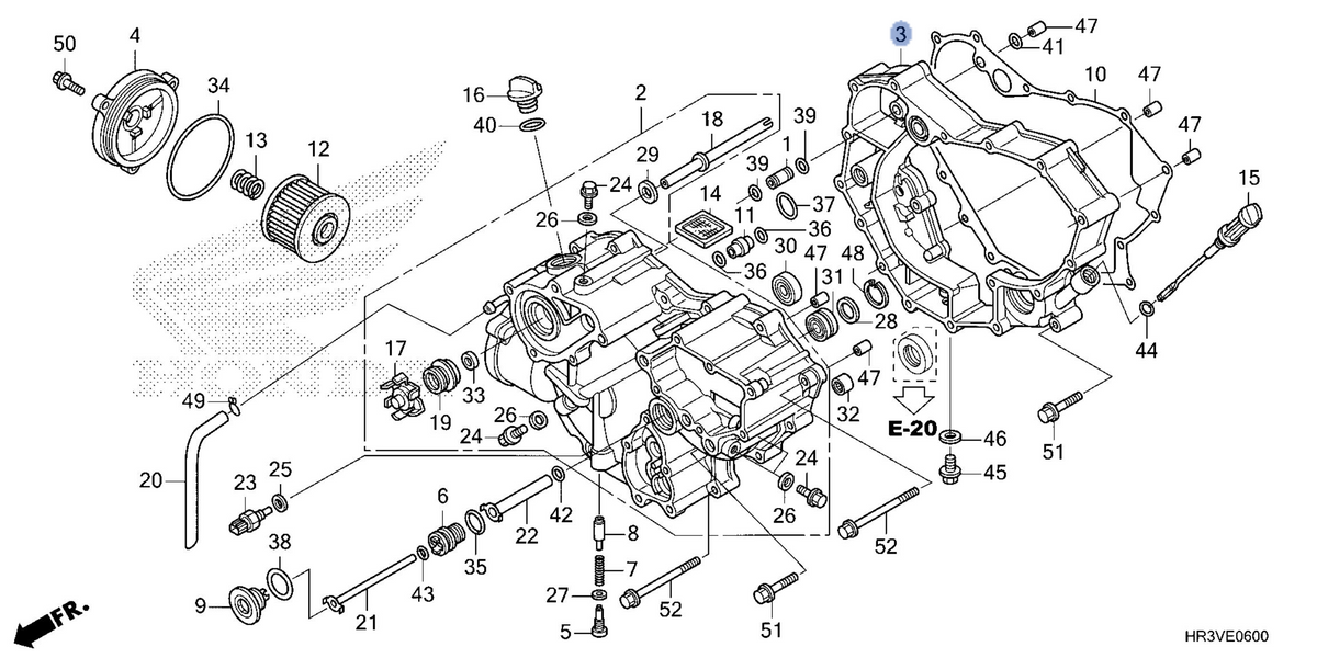 Honda OEM part 11321-HR3-HG0