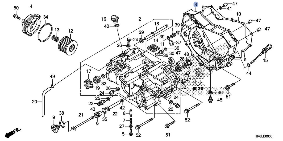Honda OEM part 11321-HR6-B00