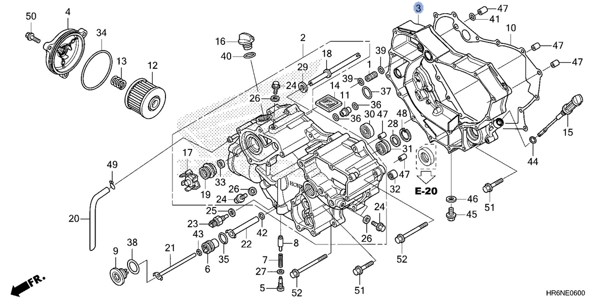 Honda OEM part 11321-HR6-MF0