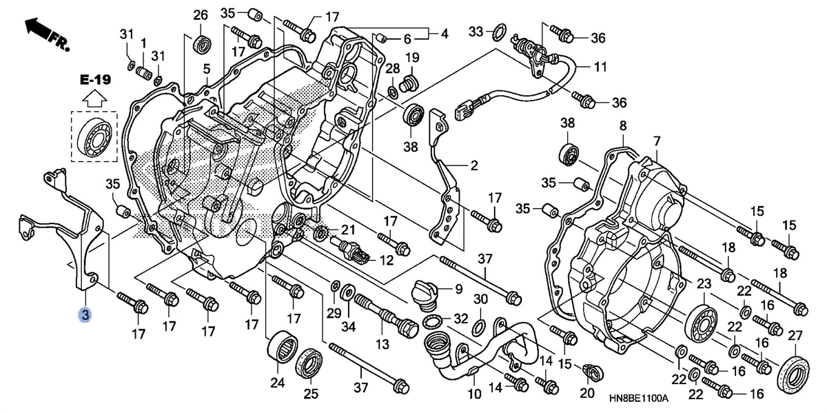 Honda OEM part 11322-HN8-A60