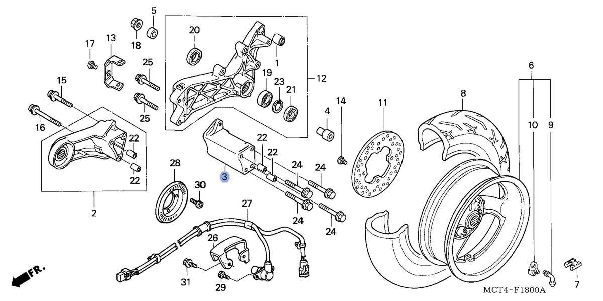 Honda OEM part 11322-MCT-000