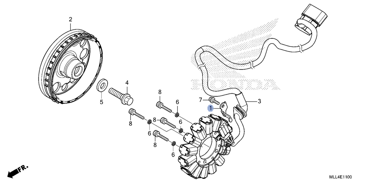 Honda OEM part 11322-MLL-D00