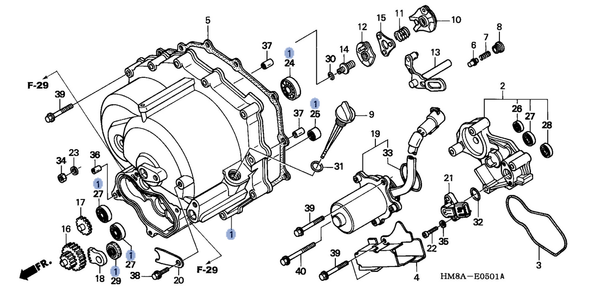 Honda OEM part 11330-HM8-A50