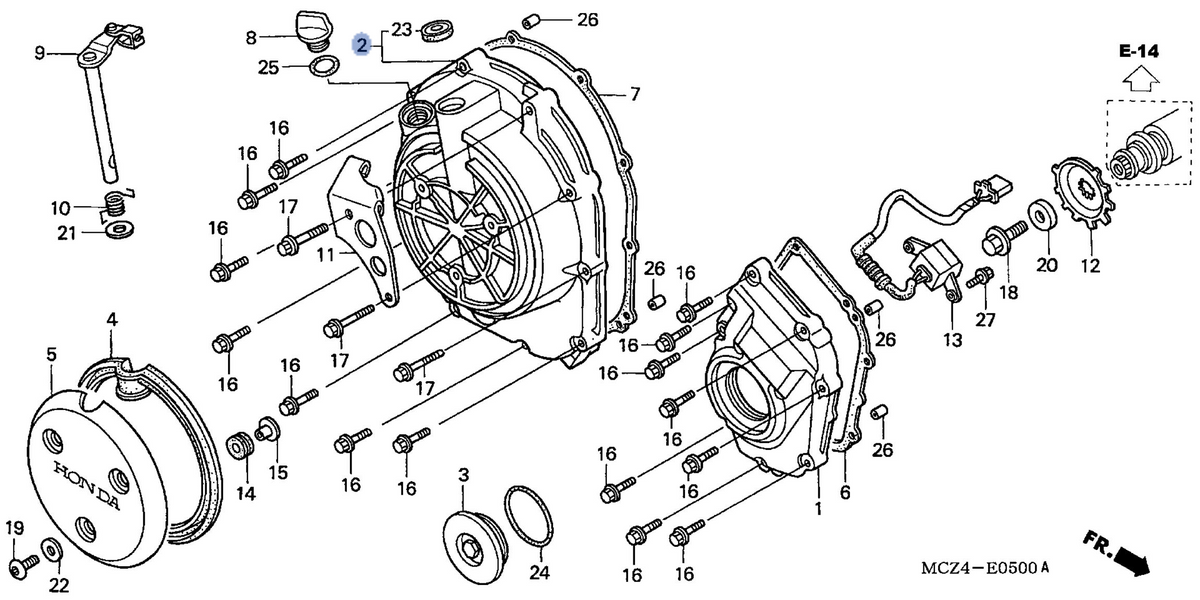 Honda OEM part 11330-MCZ-000