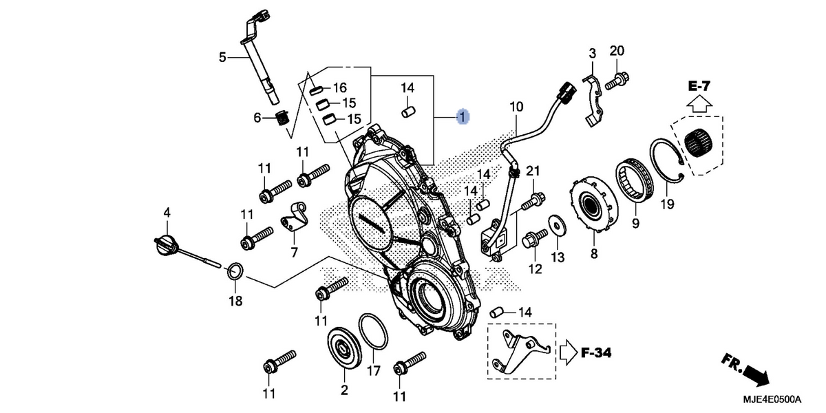Honda OEM part 11330-MJE-D01
