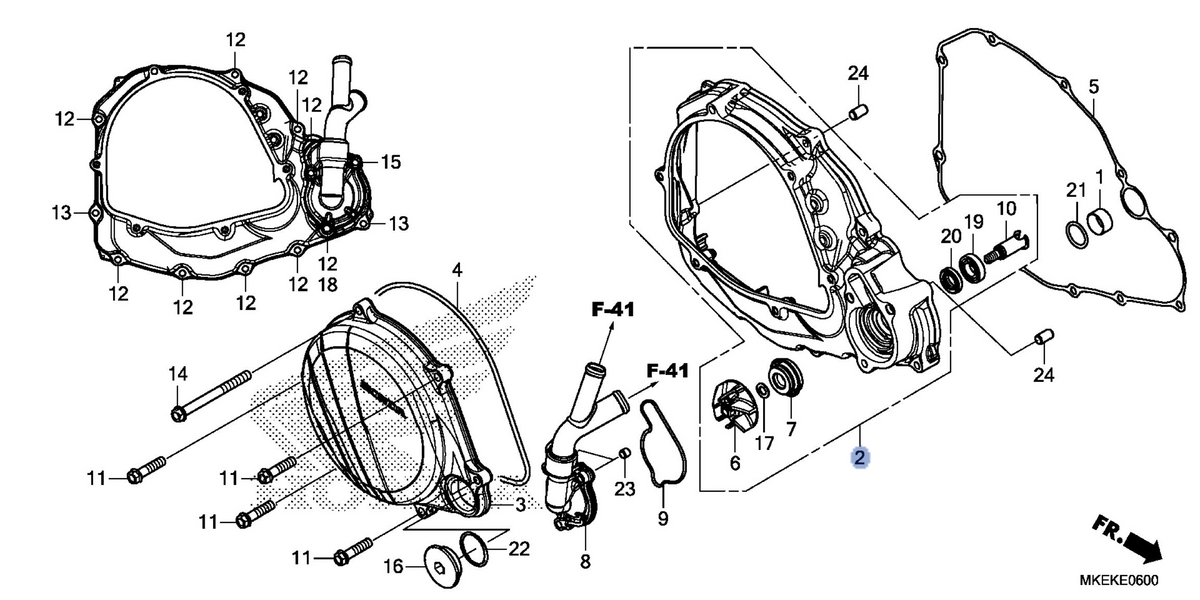Honda OEM part 11330-MKE-A70
