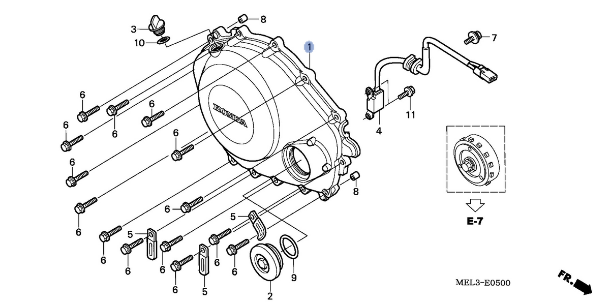 Honda OEM part 11331-MEL-D20