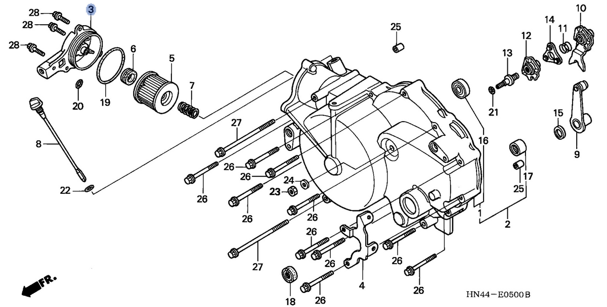 Honda OEM part 11333-HN5-670