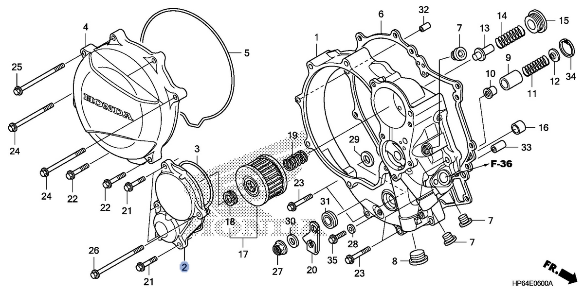 Honda OEM part 11333-HP6-A00