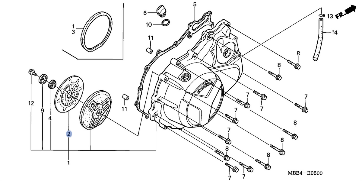 Honda OEM part 11333-MBB-300