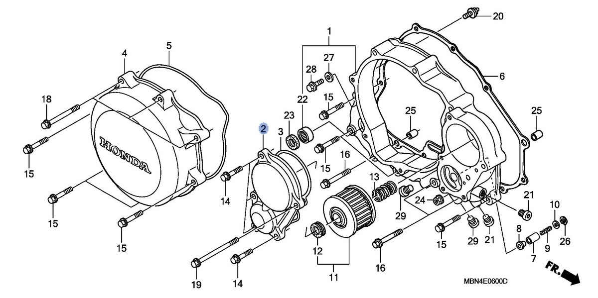 Honda OEM part 11333-MBN-670