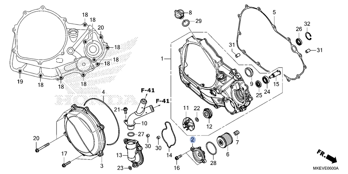 Honda OEM part 11333-MKE-B50