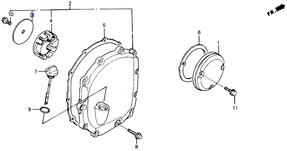 Honda OEM part 11333-MZ1-000