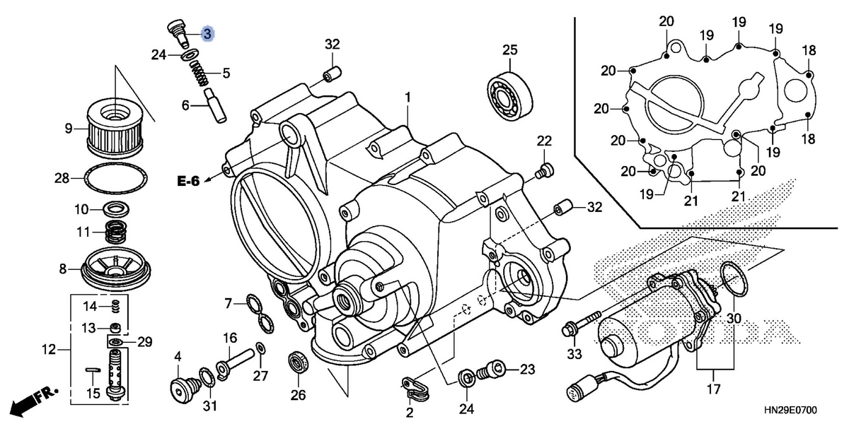 Honda OEM part 11334-HN2-000