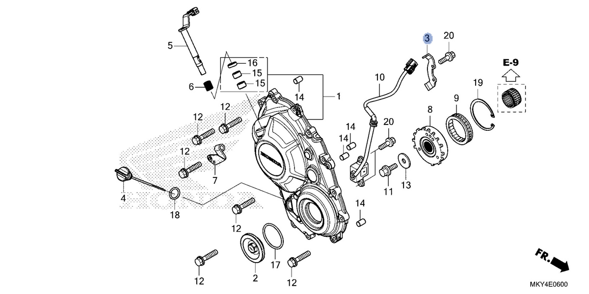 Honda OEM part 11334-MJE-D00