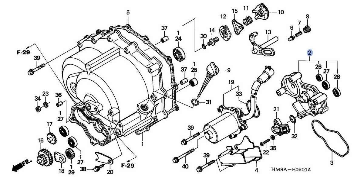 Honda OEM part 11335-HM8-A50