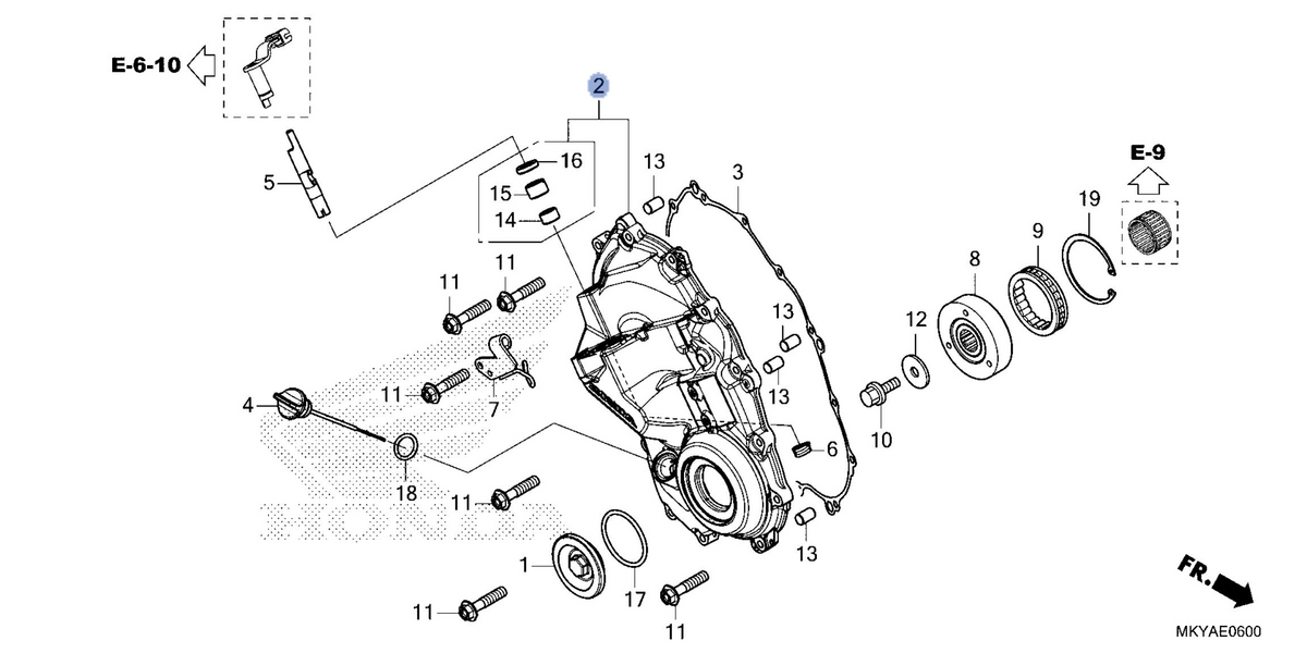 Honda OEM part 11335-MKY-EA0