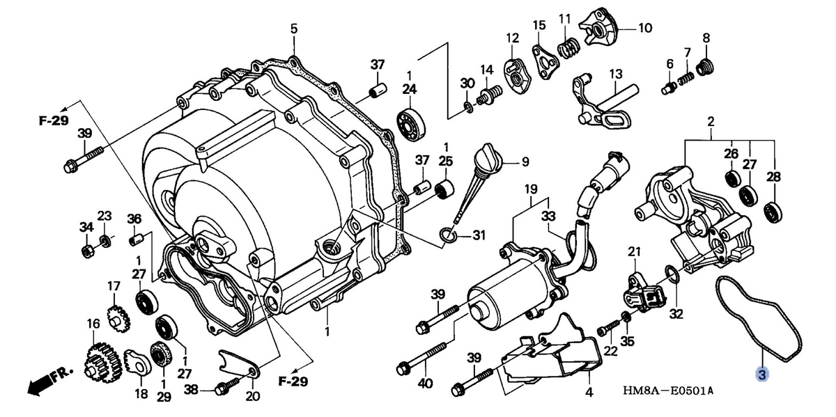 Honda OEM part 11337-HM8-A50