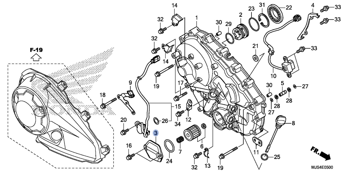 Honda OEM part 11337-MGS-D20