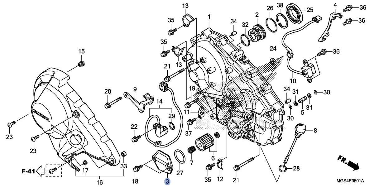 Honda OEM part 11337-MGS-D50