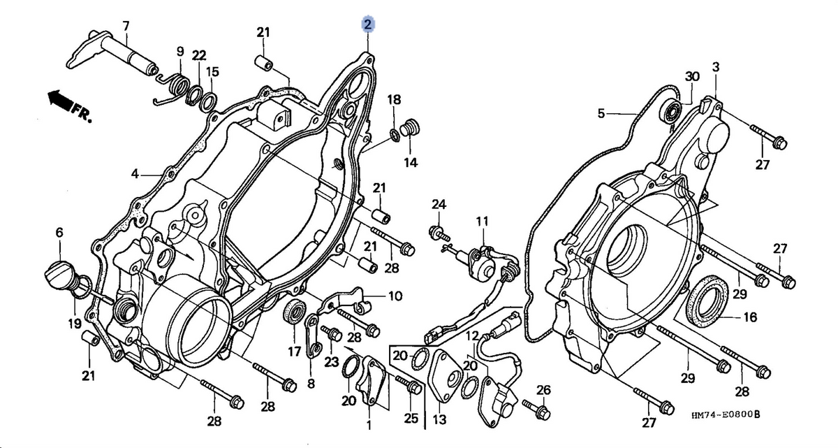 Honda OEM part 11340-HM7-000