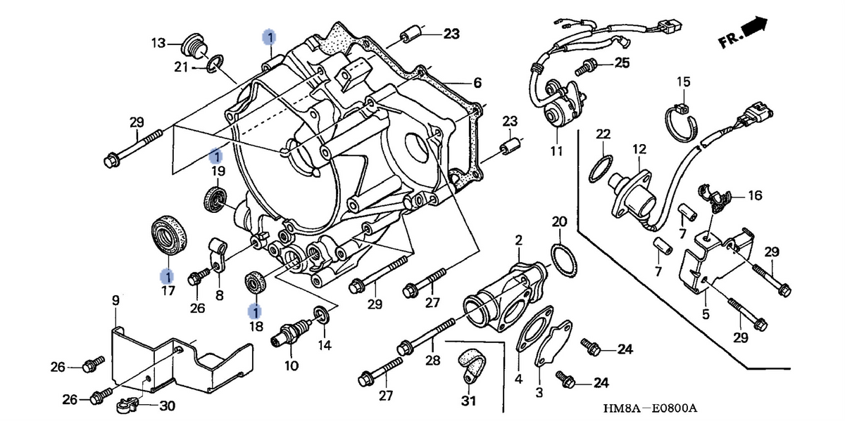 Honda OEM part 11340-HM8-A50