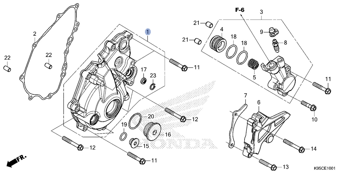 Honda OEM part 11340-K95-AJ0