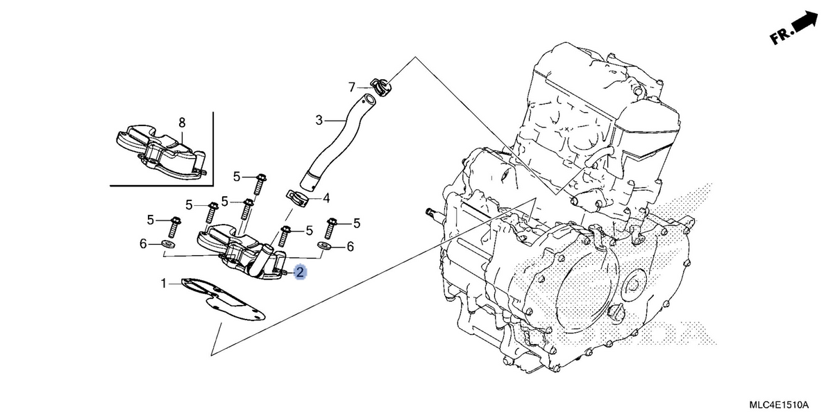 Honda OEM part 11340-MLB-D00