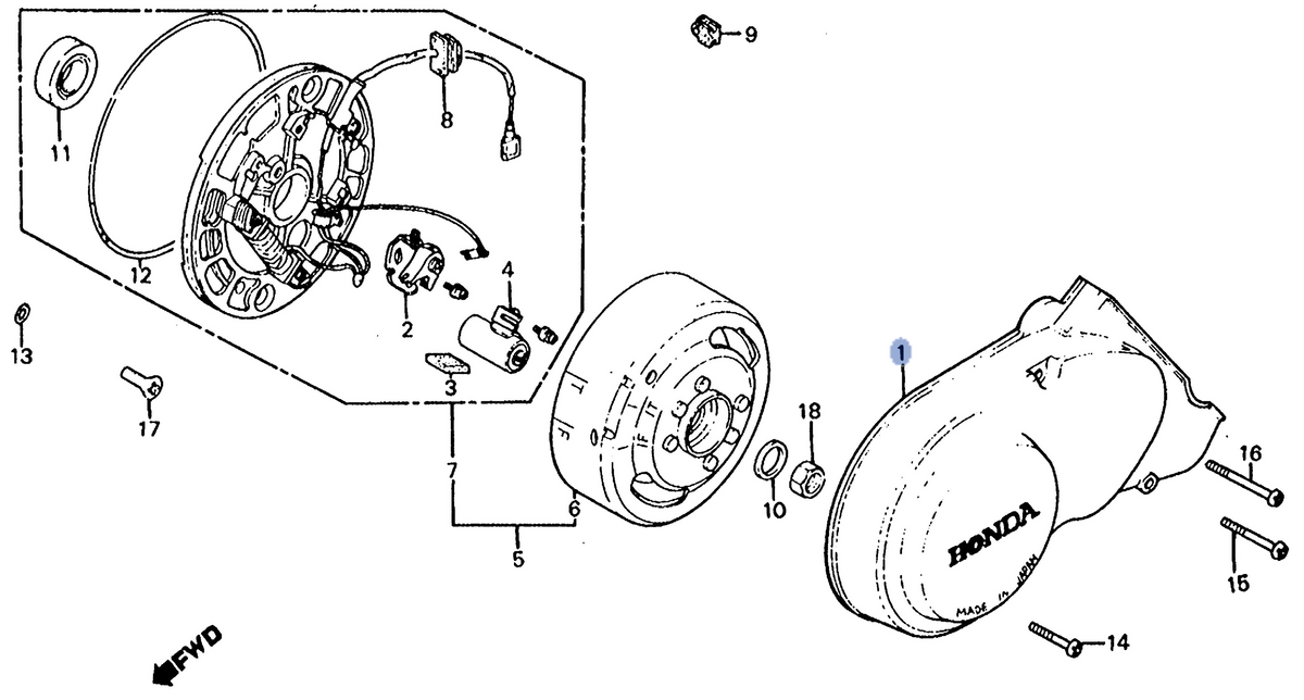 Honda OEM part 11341-120-020