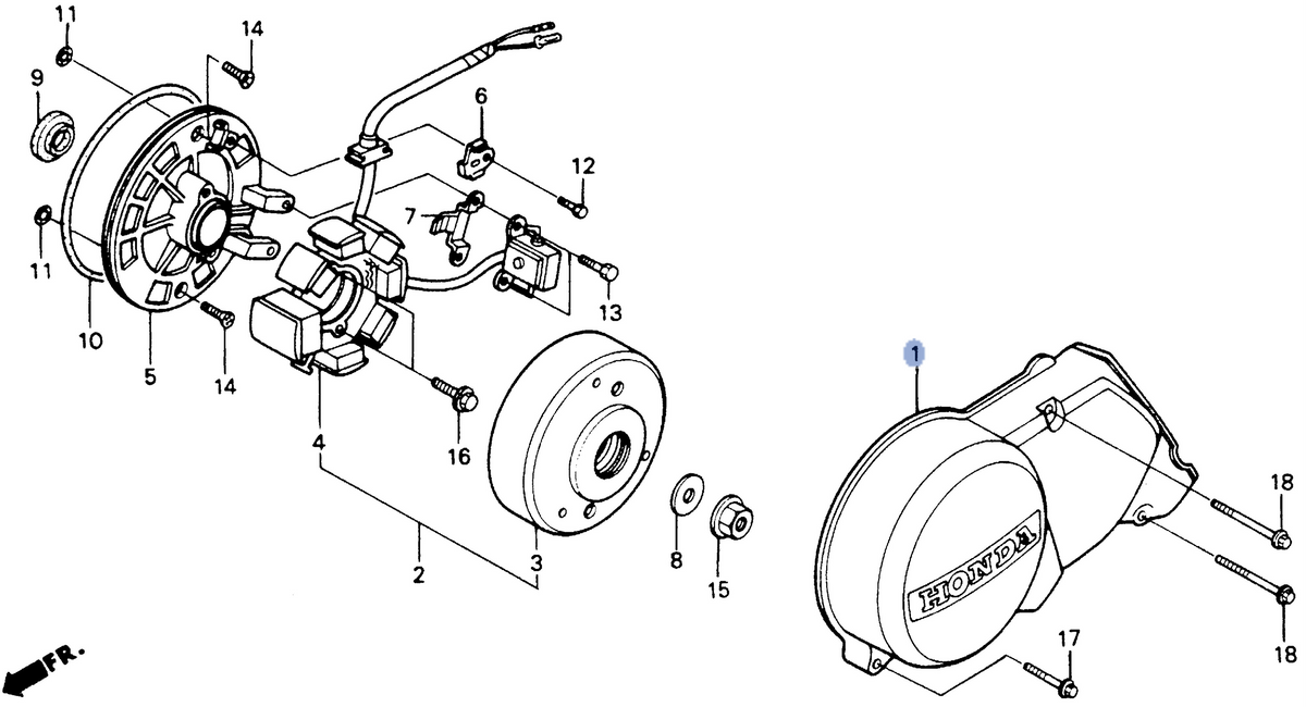Honda OEM part 11341-GCF-680