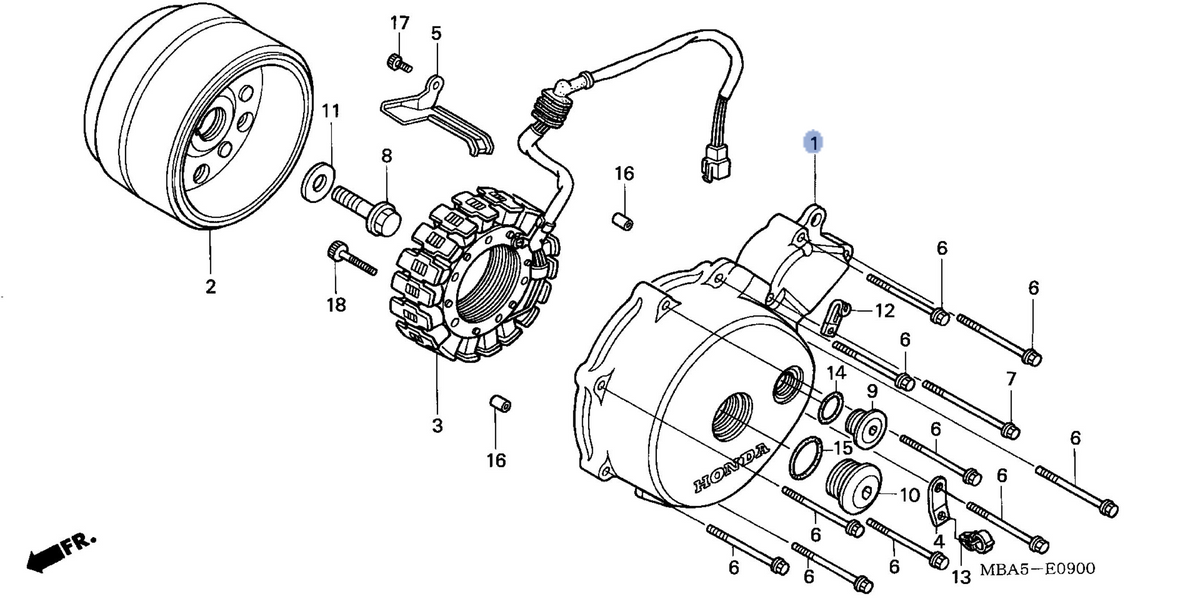 Honda OEM part 11341-MBA-A40