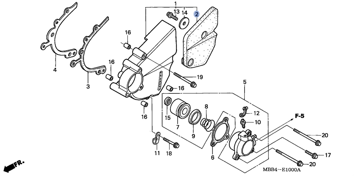 Honda OEM part 11342-MBB-300