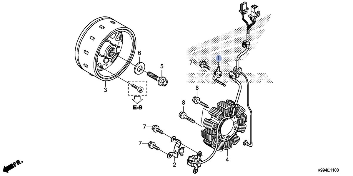 Honda OEM part 11345-K31-900