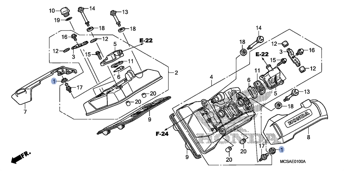 Honda OEM part 11345-MB0-000