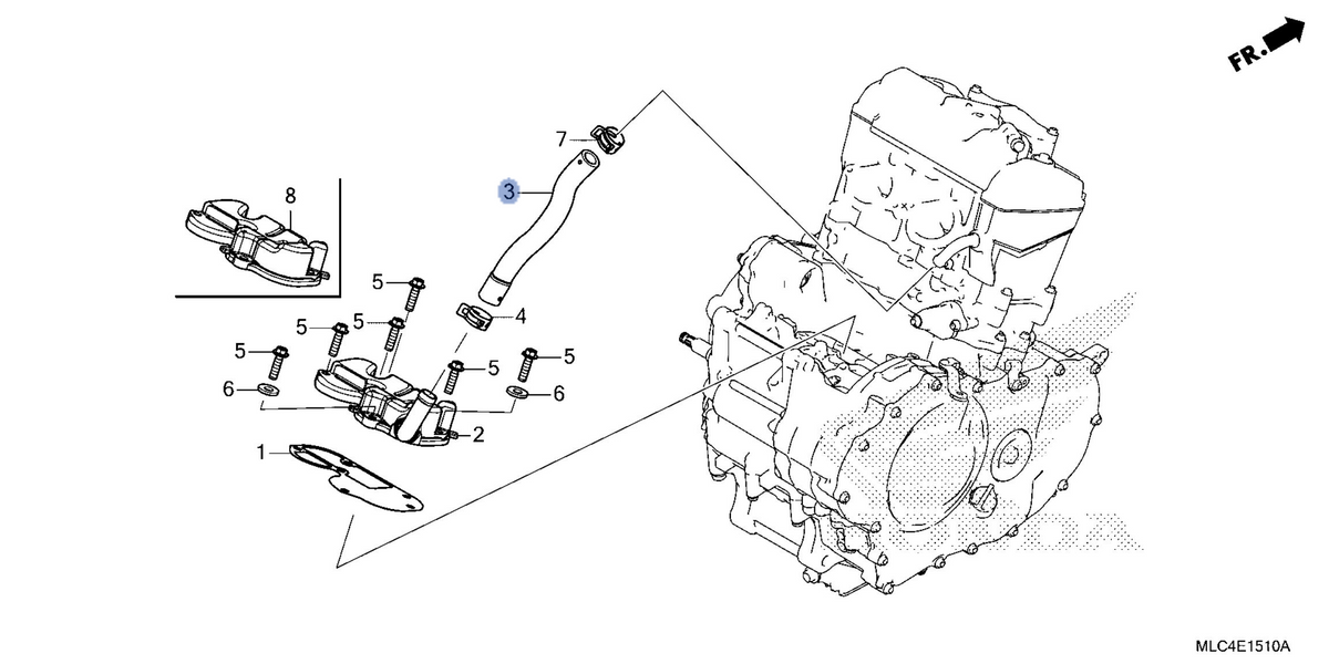 Honda OEM part 11345-MLB-D00