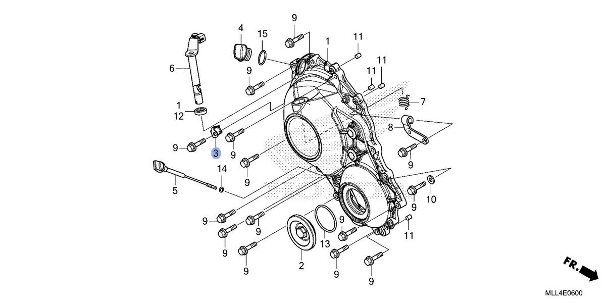 Honda OEM part 11346-MLL-D00