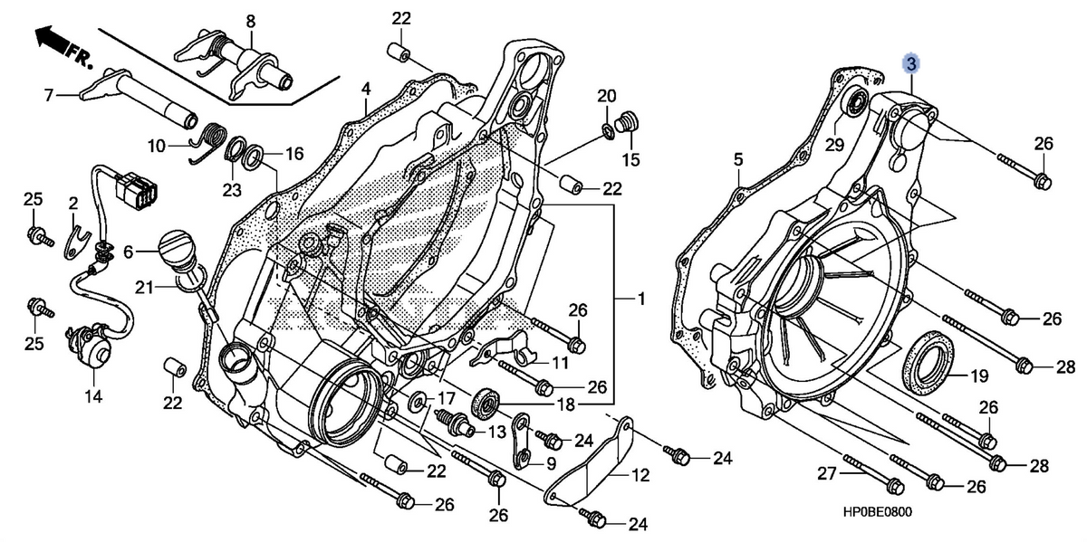 Honda OEM part 11350-HP0-A00