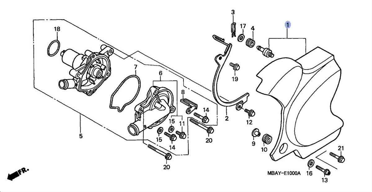 Honda OEM part 11350-MBA-600