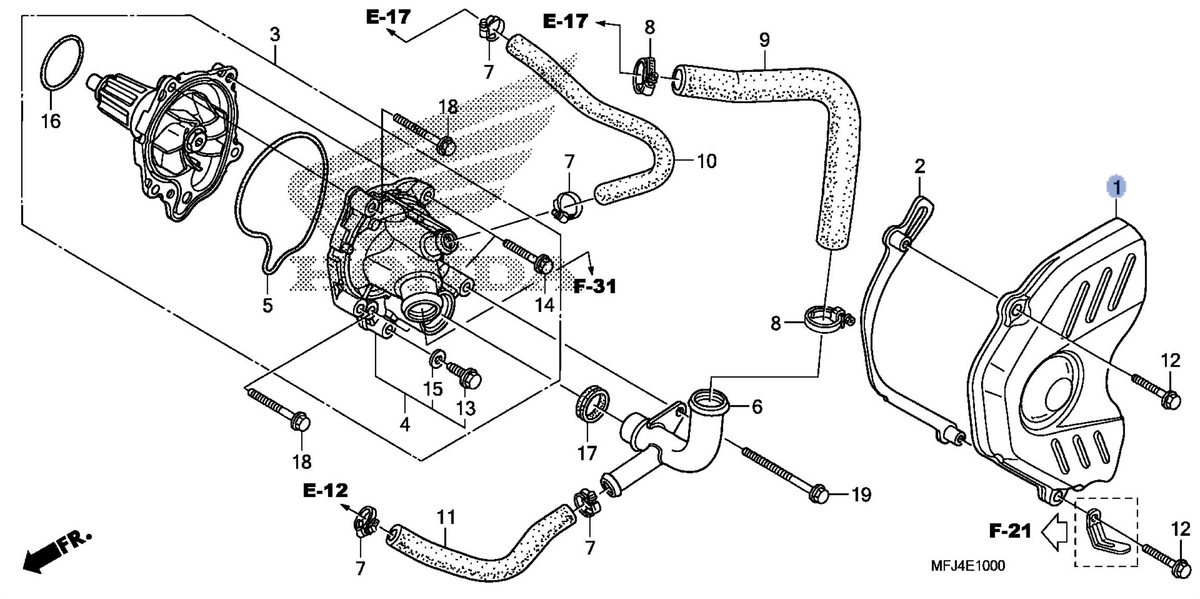 Honda OEM part 11350-MFJ-D00