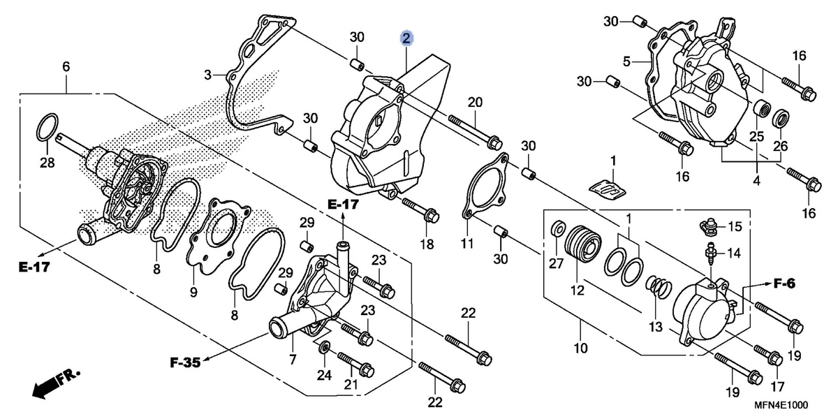 Honda OEM part 11350-MFN-D00