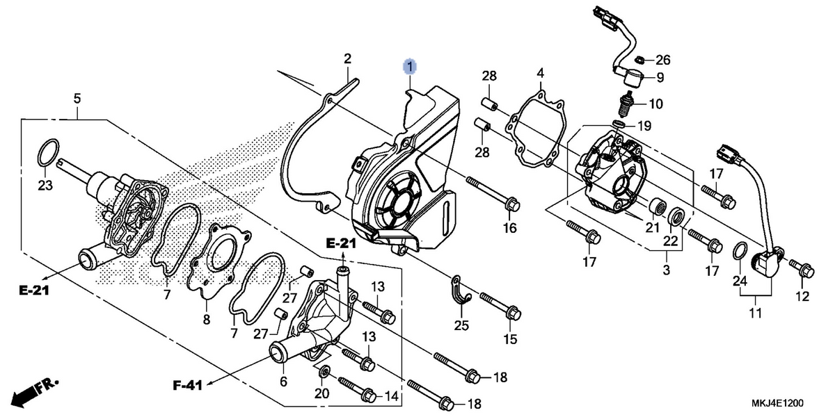 Honda OEM part 11350-MKJ-D00